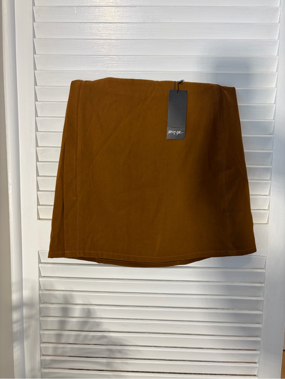 NWT Nasty Gal Rust Brown Mini Skirt
